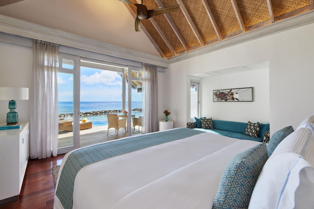 One Bedroom Overwater Pool Villa | Premium bedding, down duvets, memory-foam beds, minibar