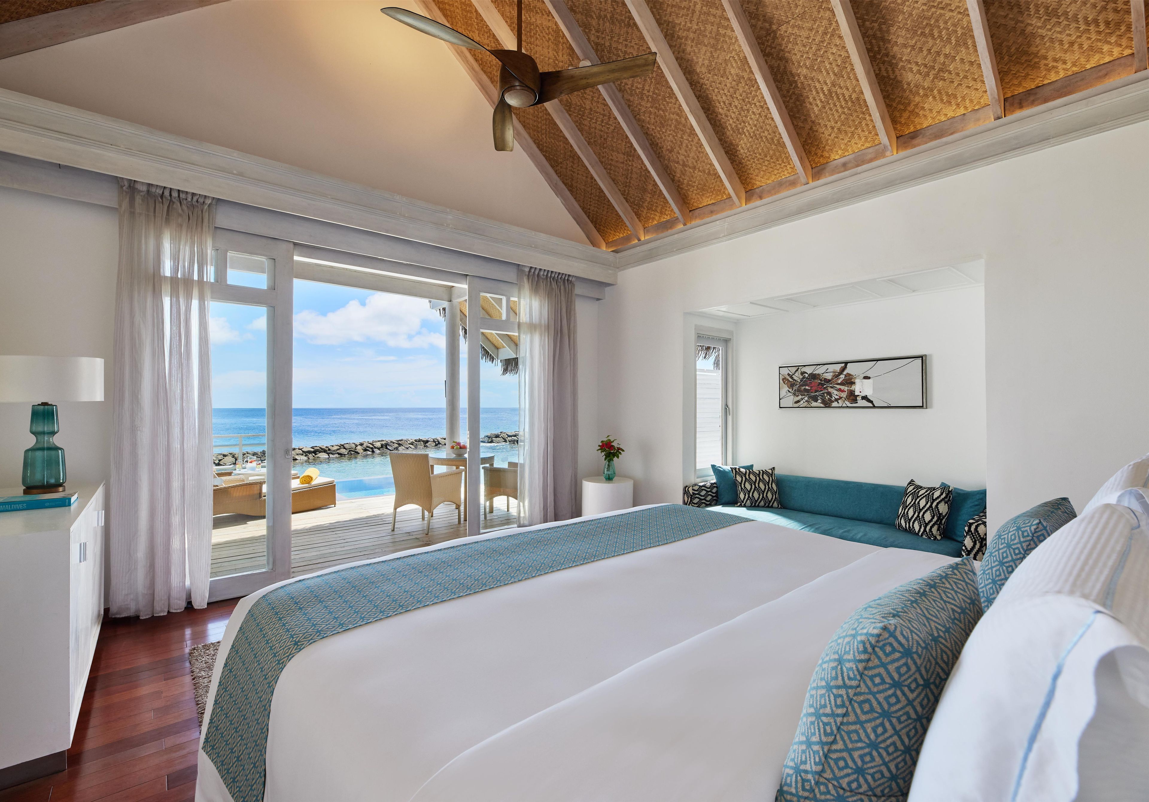 Villa, eigener Pool, auf dem Wassser (1 Bedroom) | Hochwertige Bettwaren, Daunenbettdecken