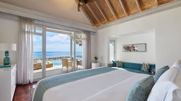 Villa, eigener Pool, auf dem Wassser (1 Bedroom) | Hochwertige Bettwaren, Daunenbettdecken