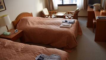 Yotei Wing Twin room, Non Smoking (with private bathroom) | Free WiFi, bed sheets