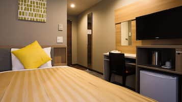 Desk, free WiFi, bed sheets
