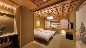 Japanese Western Style Room with Open air bath, Non Smoking | Down comforters, in-room safe, individually decorated, free WiFi