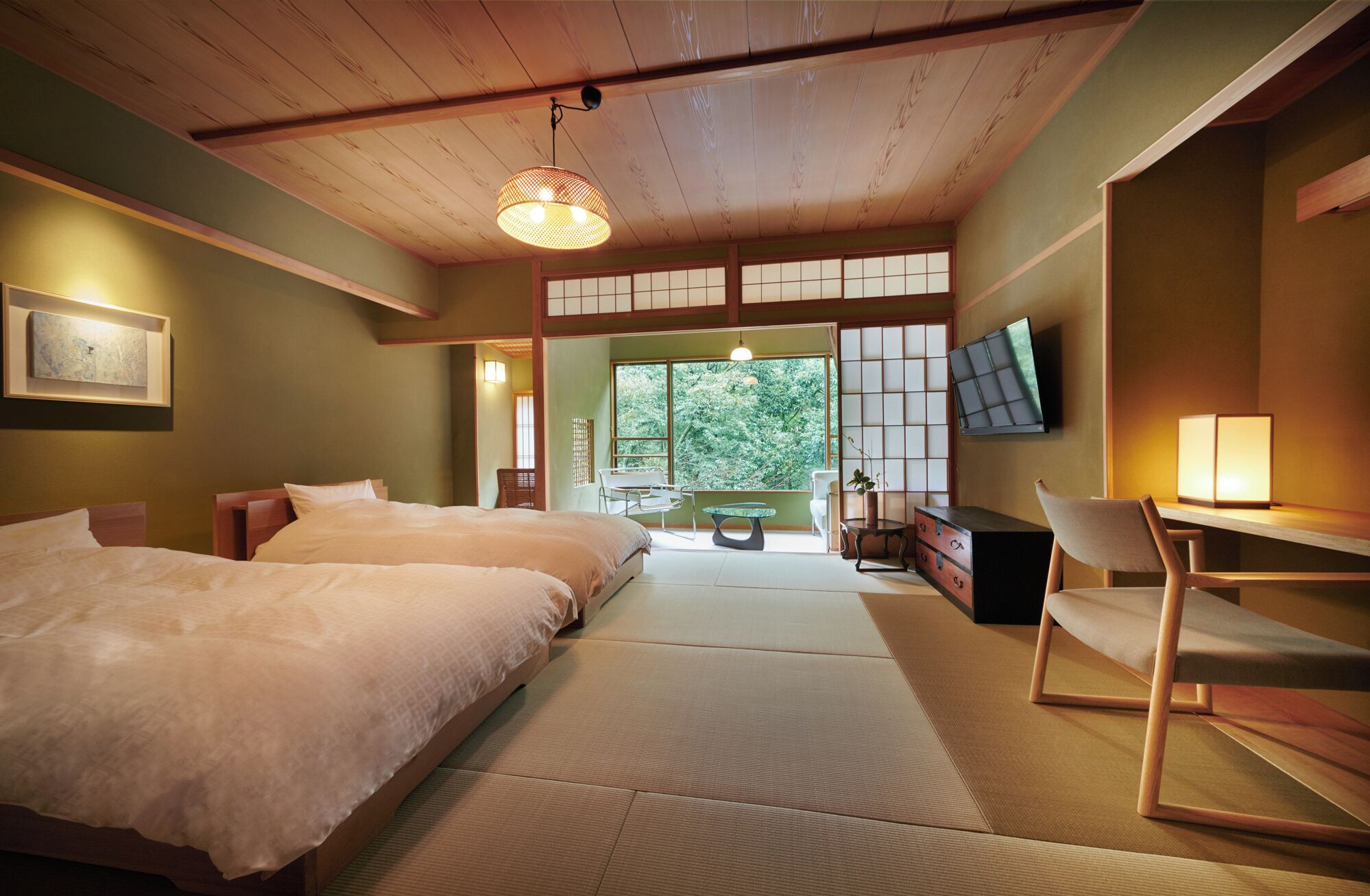 Japanese Style Twin Room, Non Smoking | Down comforters, in-room safe, individually decorated, free WiFi