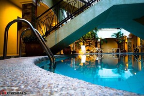 Indoor pool, outdoor pool
