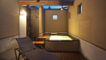 Deluxe Japanese Style Room with Tatami area, Open-air Bath | Terrace/patio