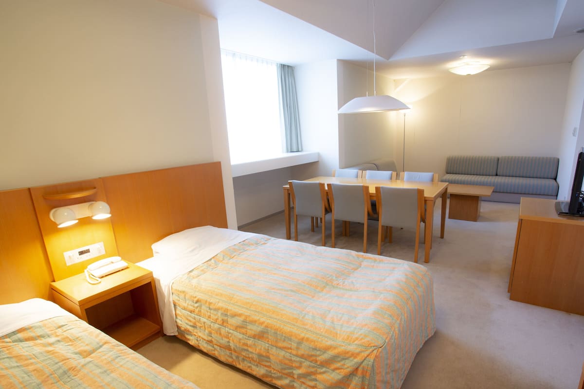 Premium Room, Multiple Beds | Desk, laptop workspace, blackout curtains, free WiFi