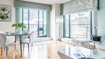 City Apartment, 2 Bedrooms | Living area | Flat-screen TV