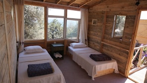 Standard Bungalow, 2 Twin Beds (Without Air Condition ) | 1 bedroom, bed sheets
