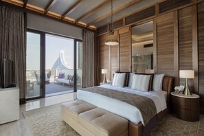 Suite presidencial, 2 dormitoris | 1 dormitori, roba de llit d'alta qualitat i minibar 