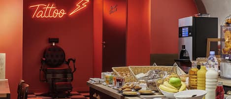 Daily buffet breakfast (EUR 13 per person)