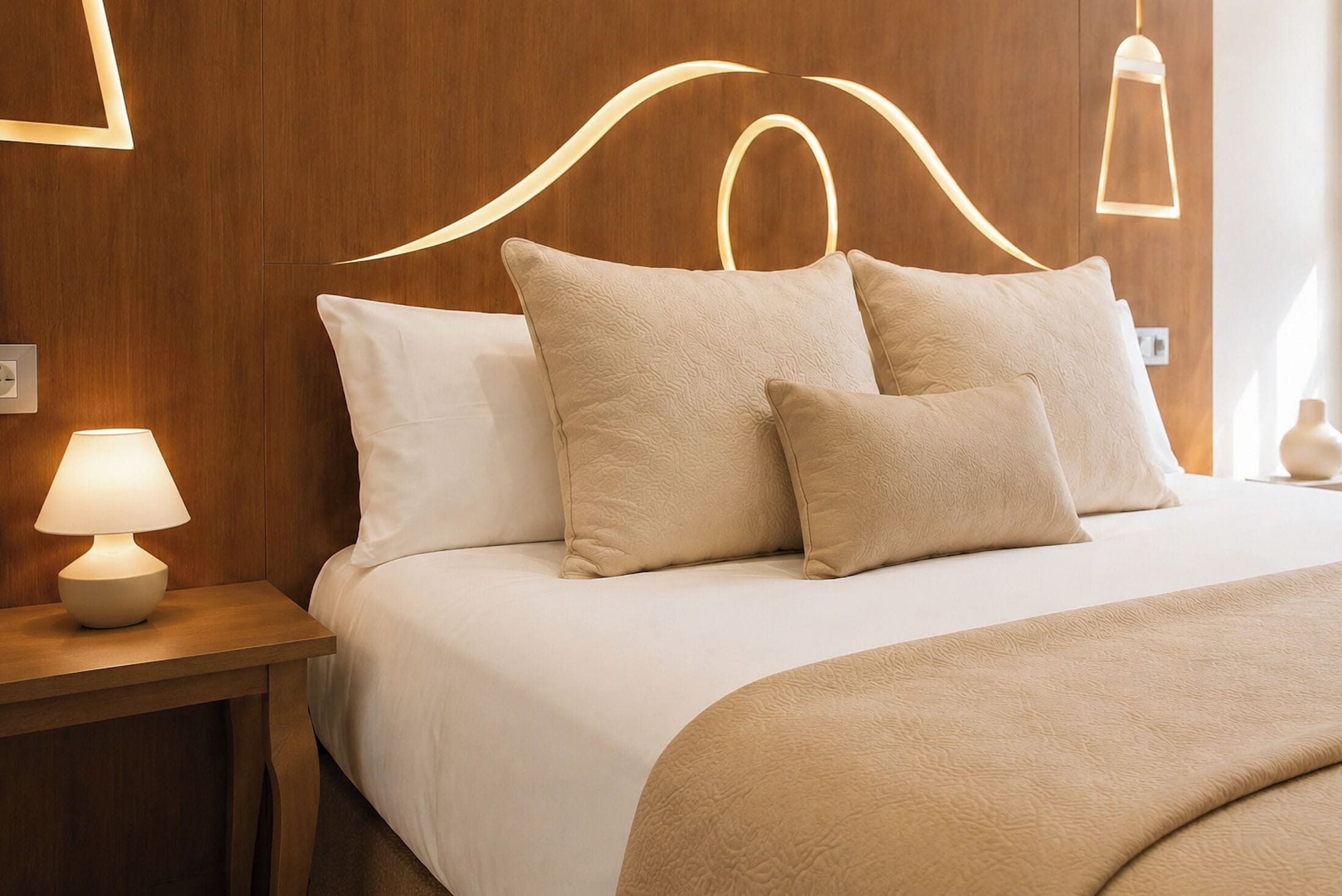 Habitación Exterior Balcón 1 cama doble o 2 individuales | Ropa de cama de alta calidad, edredones de plumas, escritorio