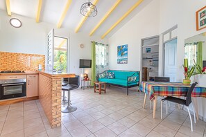 Superior Bungalow, 1 Bedroom, Kitchenette | Living area