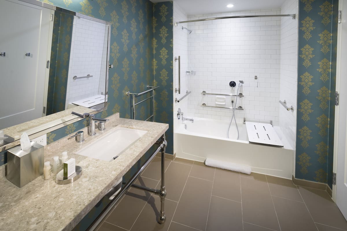 Free toiletries, hair dryer, towels