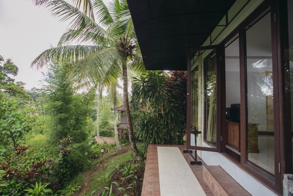 Blick von der Unterkunft