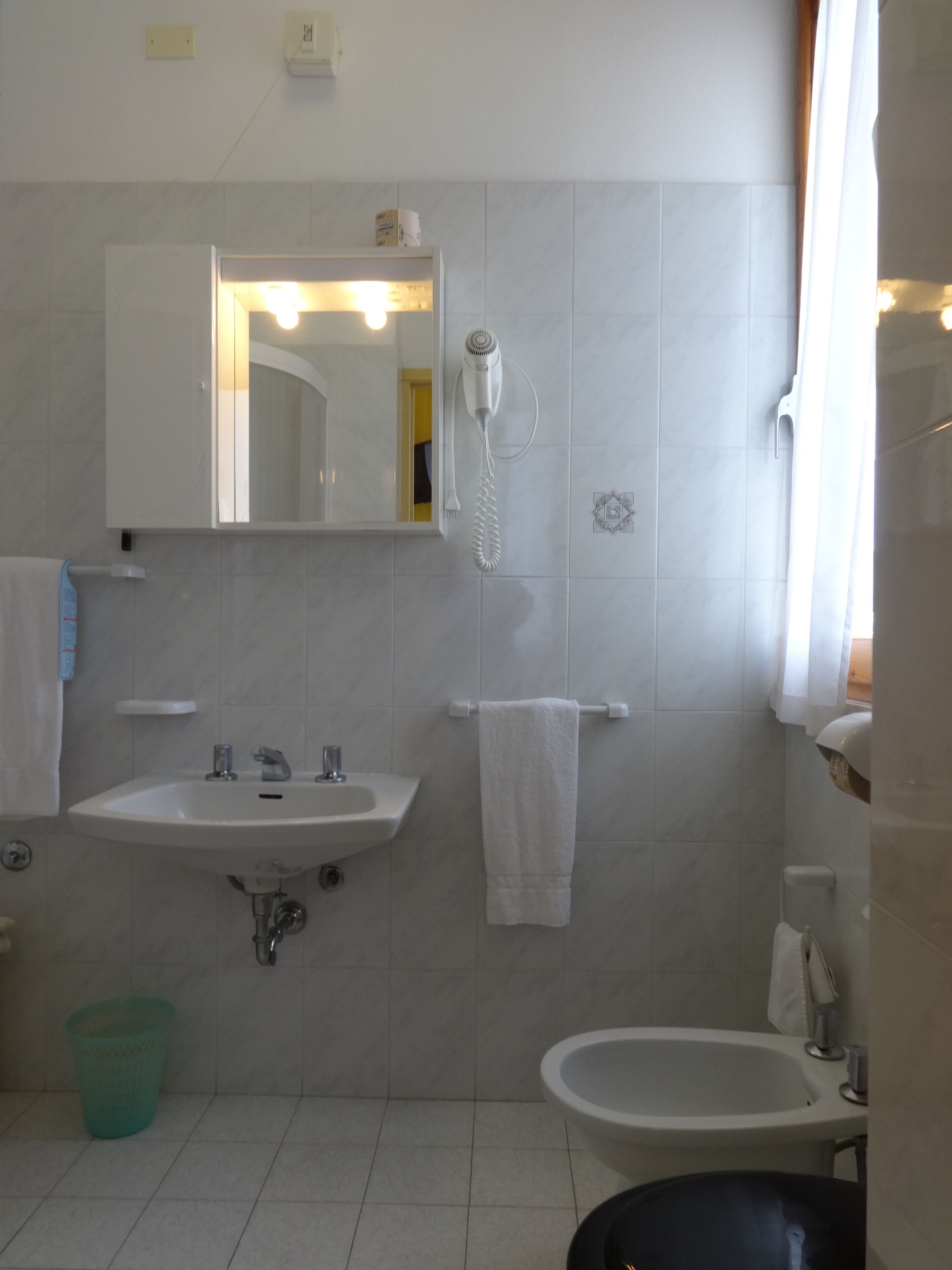 double room single use | bathroom | shower, free toiletries, hair dryer, bidet