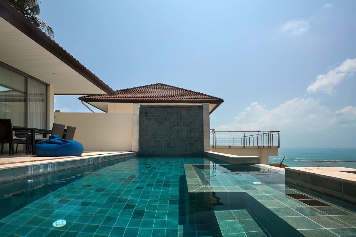 Villa Deluxe, 5 habitaciones, vistas al mar | Terraza o patio