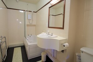 Bathroom | Shower, free toiletries, hair dryer, towels