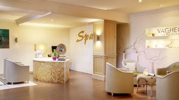 Sauna, bain à remous, hammam, soins corporels, enveloppements corporels