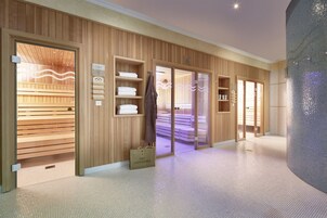 Sauna, hot tub, steam room, body treatments, body wraps, body scrubs