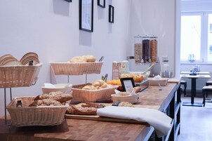 Daily buffet breakfast (EUR 18 per person)