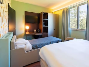 Premium bedding, minibar, in-room safe, desk