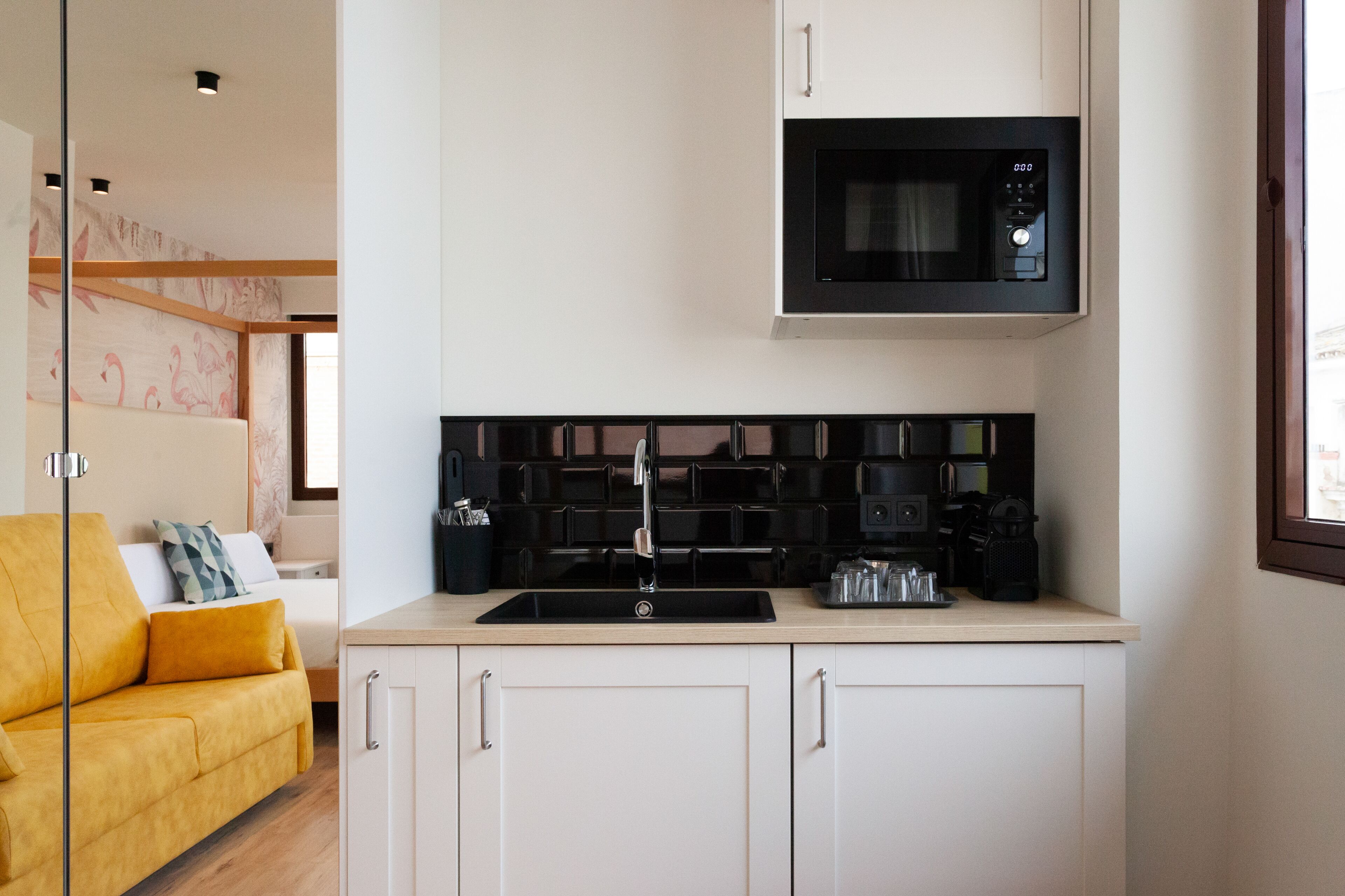 grand quadruple room | private kitchen | mini-fridge, microwave, espresso maker, coffee/tea maker