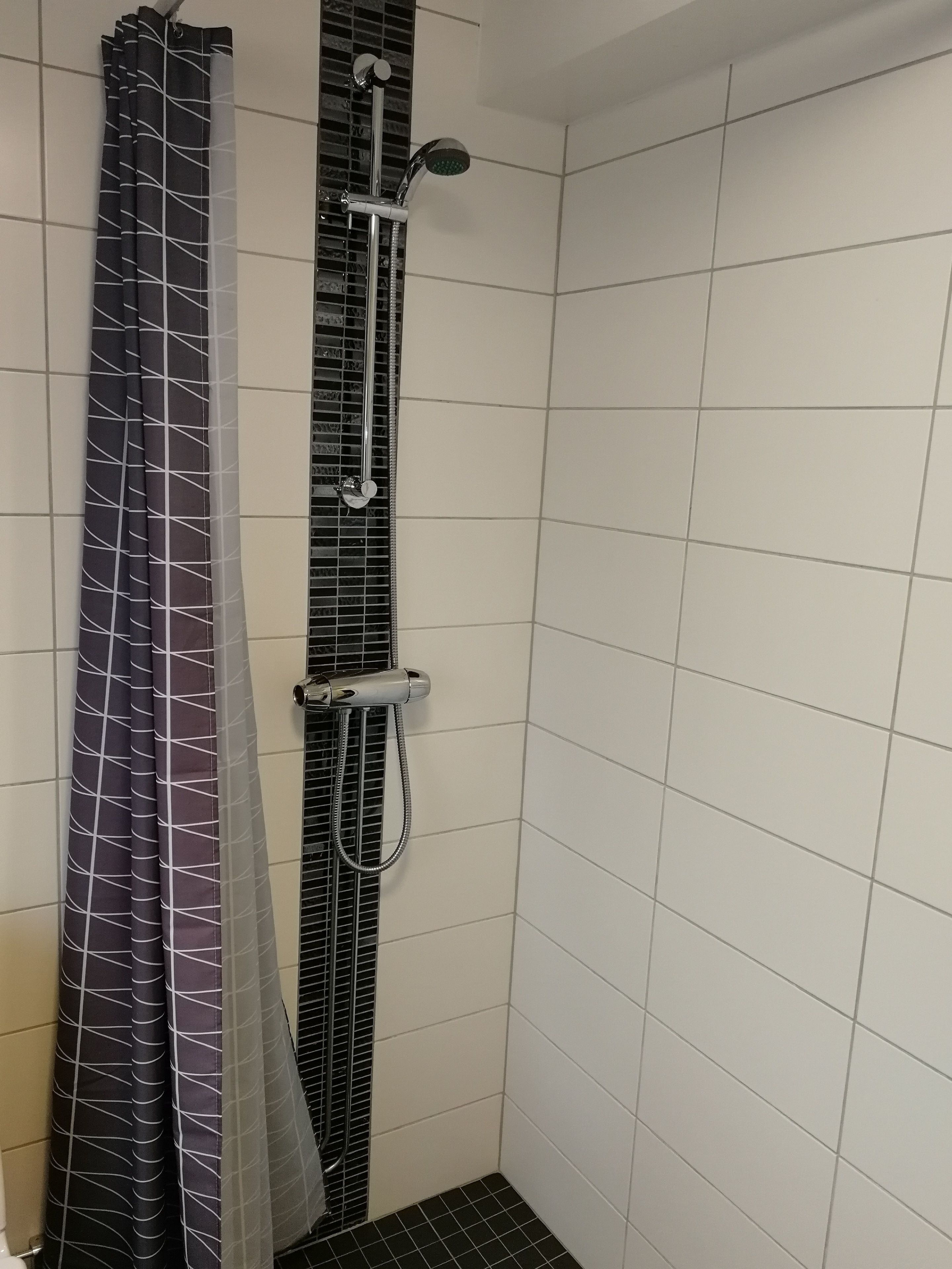 standard double room, 2 single beds | bathroom shower