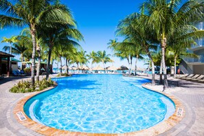 3 outdoor pools, cabanas (surcharge), pool umbrellas