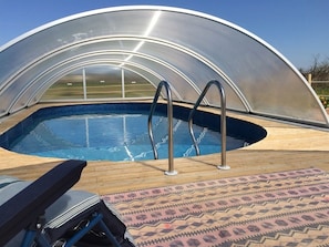 Outdoor pool, a heated pool - Le Bois Gautier (Savigny-le-Vieux)