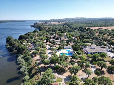 Aerial view. Parque de Campismo Orbitur Montargil