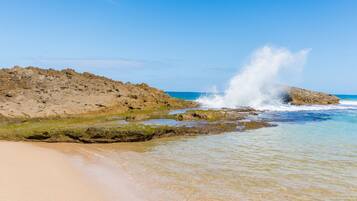 Beach nearby, white sand