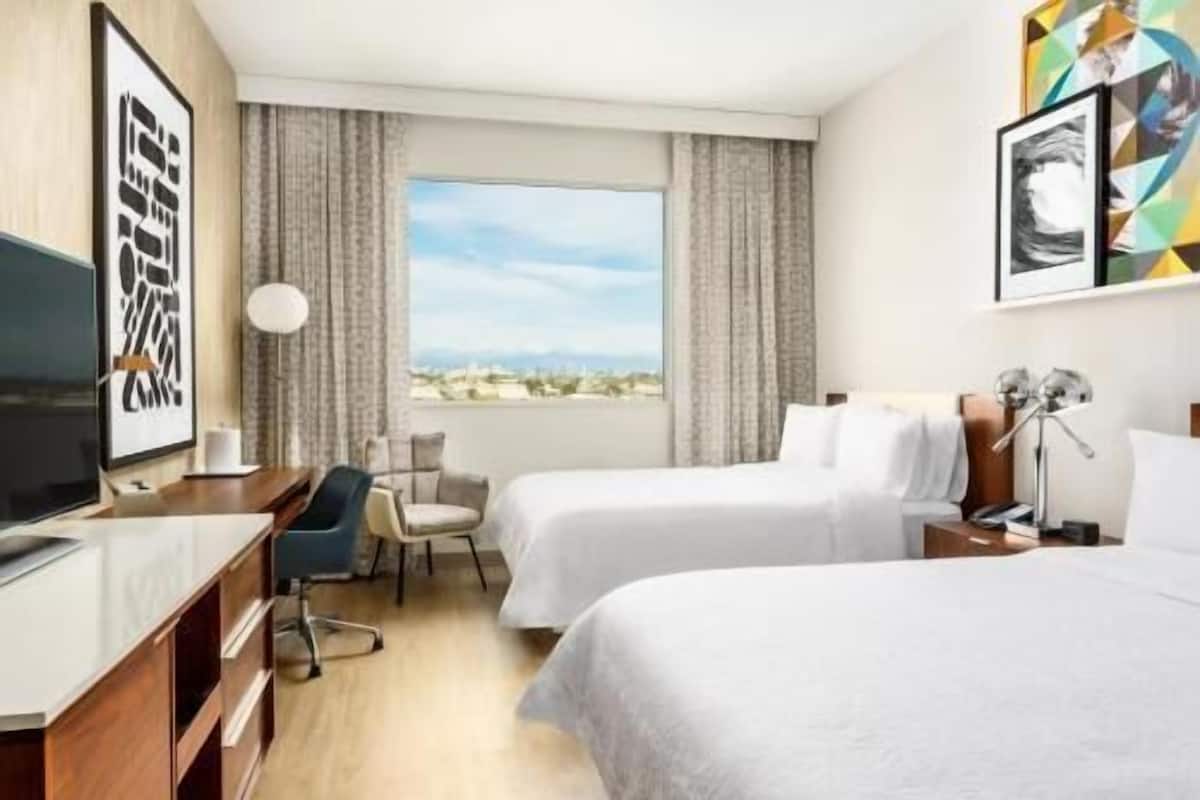 In-room safe, desk, laptop workspace, blackout drapes