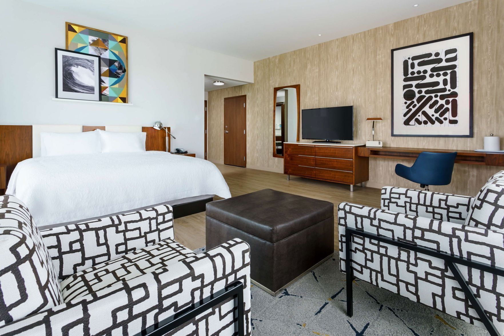 In-room safe, desk, laptop workspace, blackout drapes