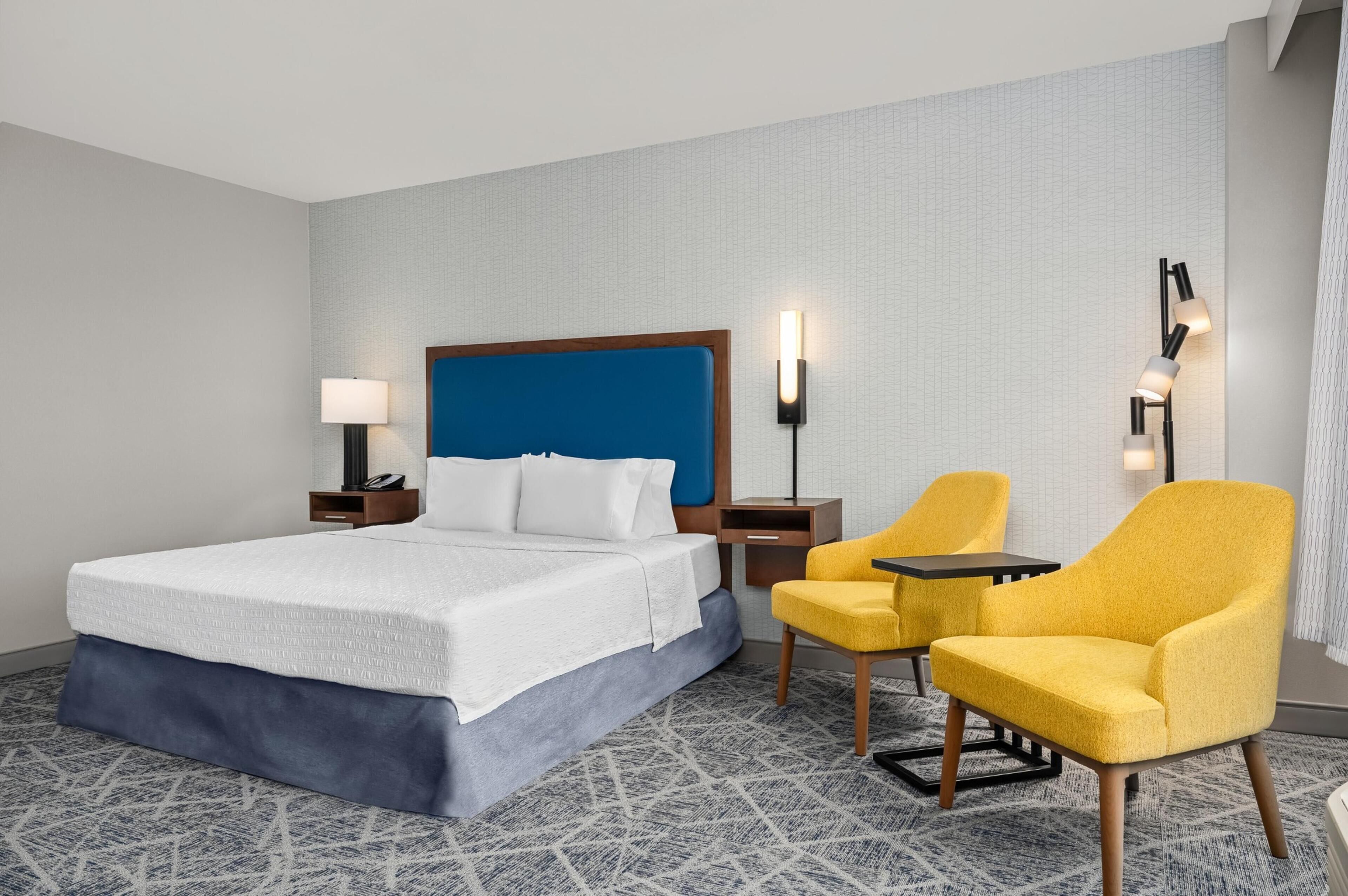 Room, 1 King Bed, Accessible, Non Smoking | Blackout drapes, iron/ironing board, free cribs/infant beds