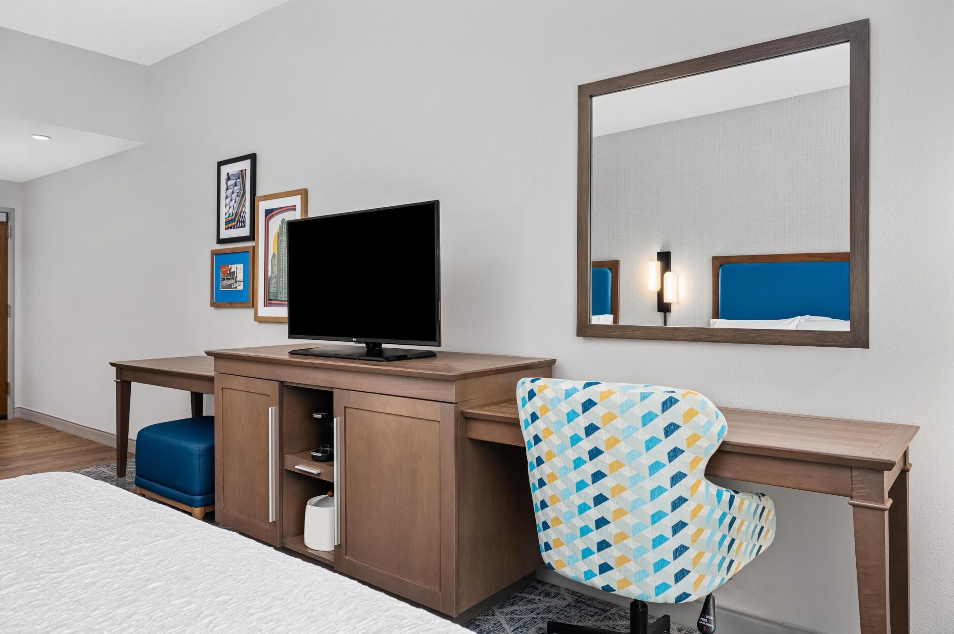 Blackout drapes, iron/ironing board, free cribs/infant beds