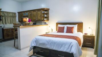 Premium bedding, down comforters, in-room safe, desk