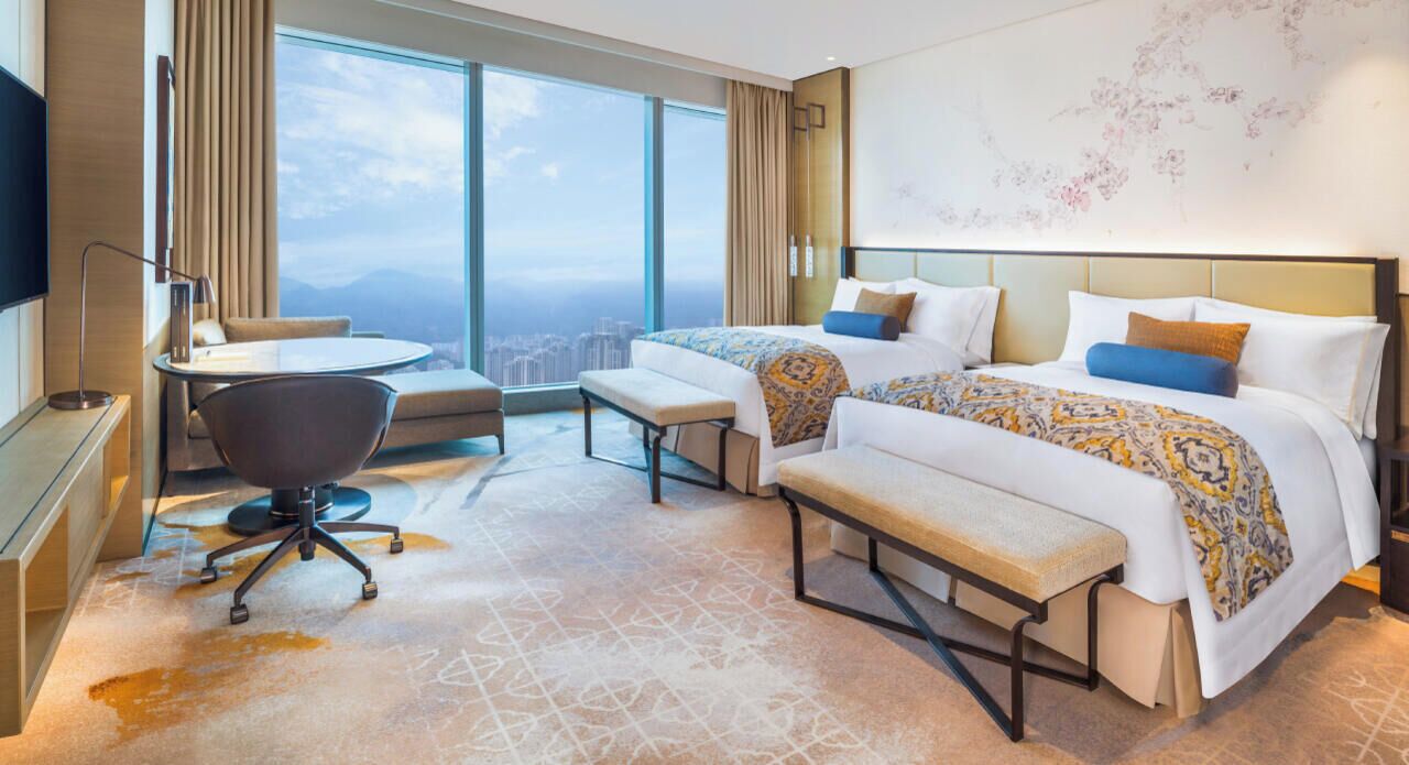 Room, 2 Double Beds, City View