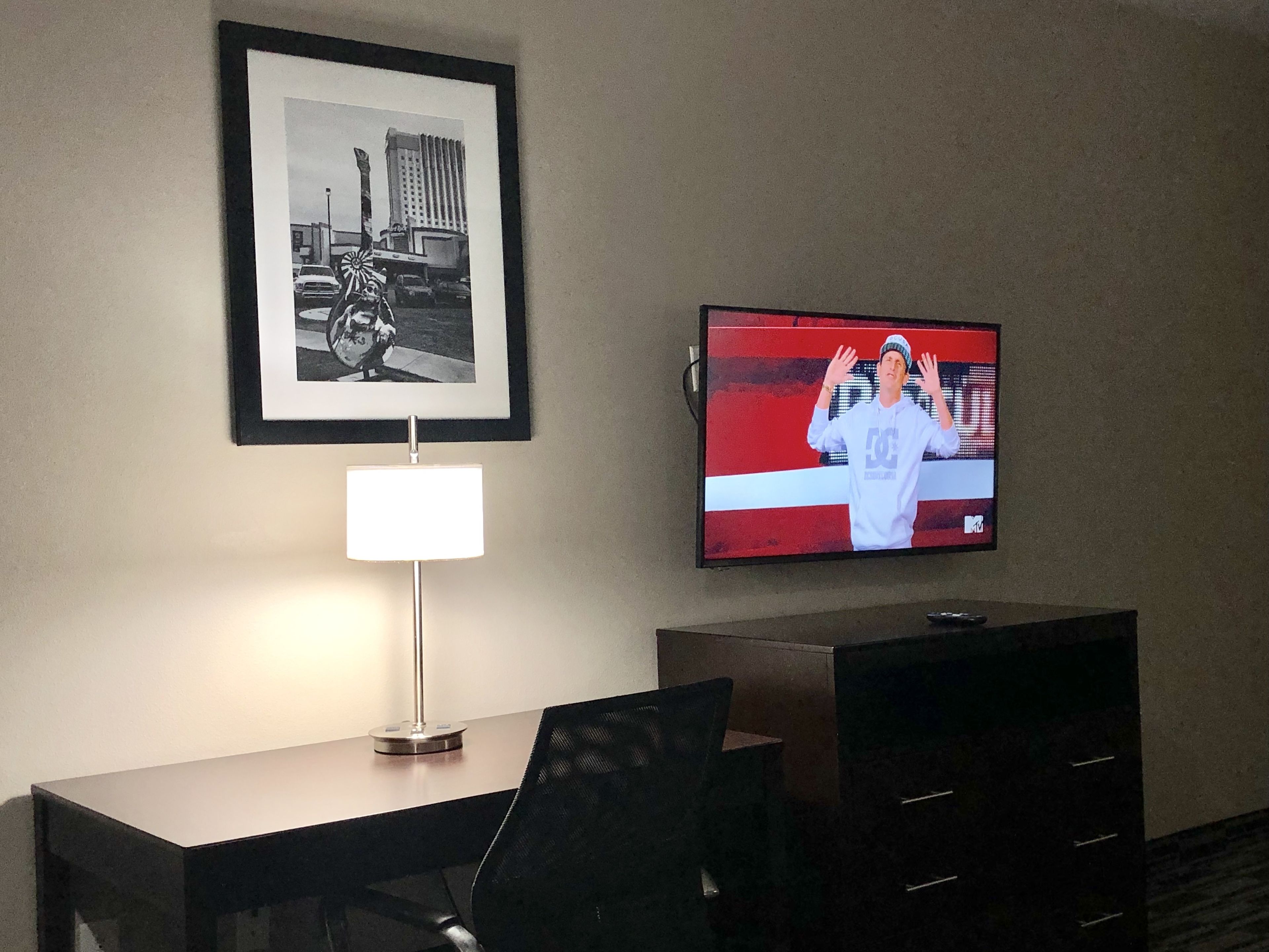 premium bedding, desk, soundproofing, iron/ironing board