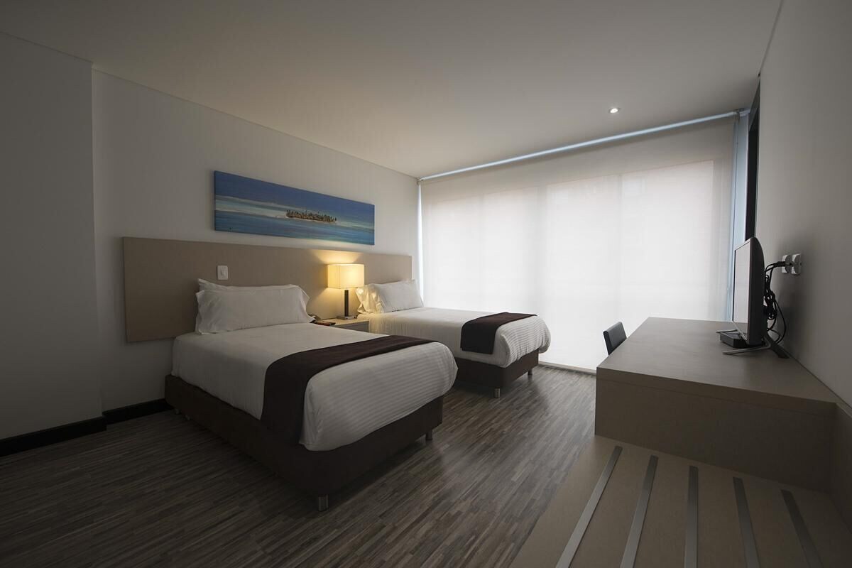 In-room safe, desk, laptop workspace, soundproofing