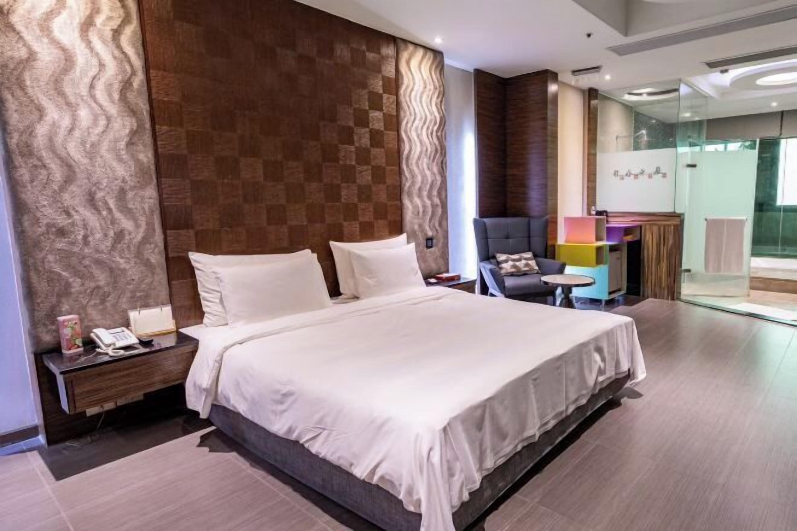 Desk, blackout curtains, iron/ironing board, free WiFi