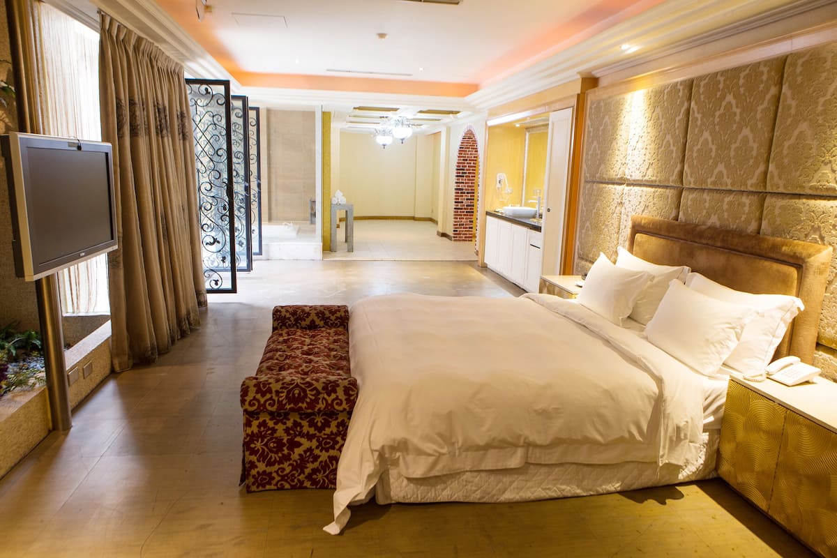 flagship suite (check in time starts from 6pm) | desk, blackout curtains, iron/ironing board, free wifi
