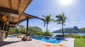 3 outdoor pools, pool loungers - Barefoot Kuata Island Resort Fiji (Kuata Island)