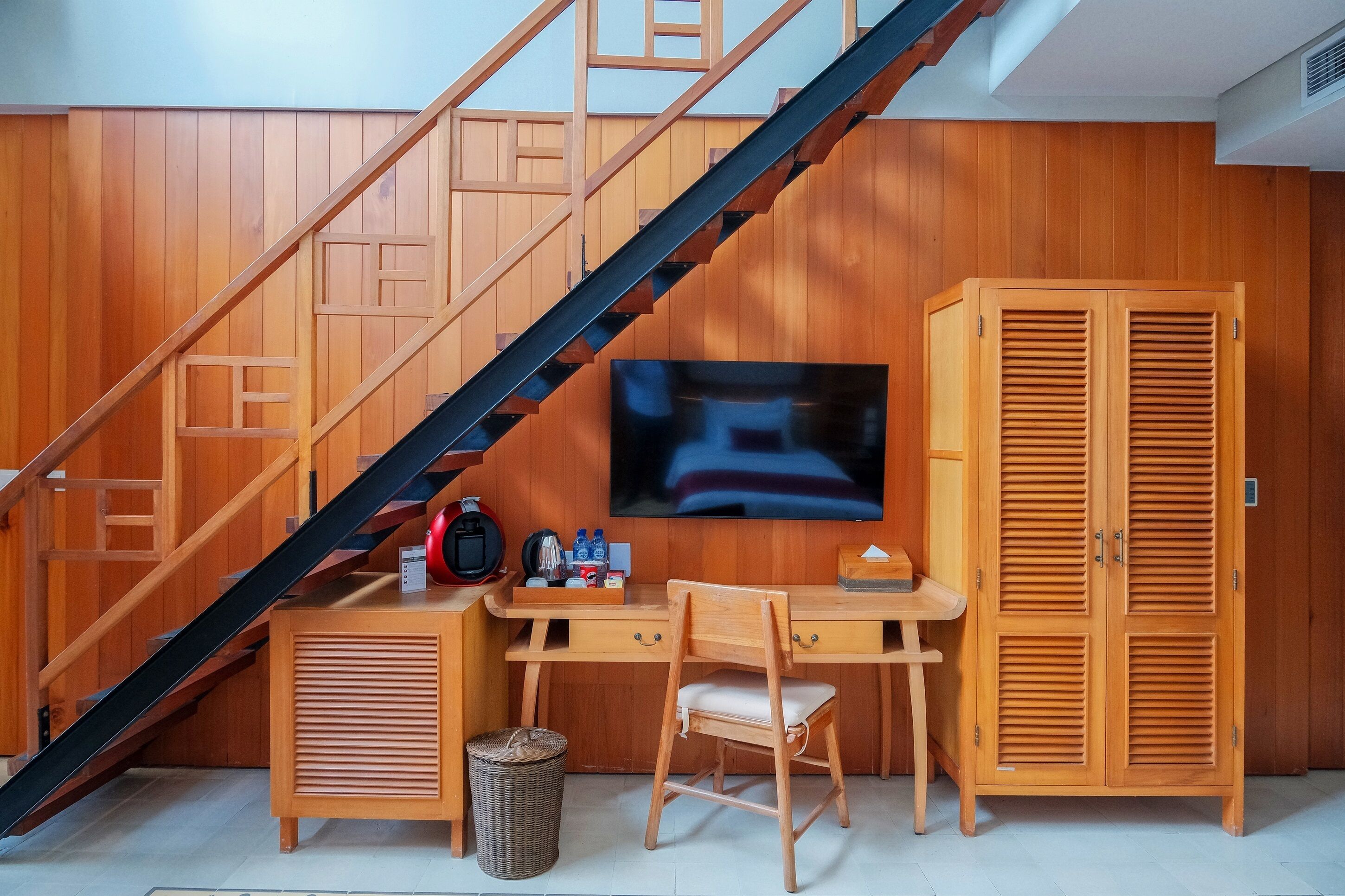 duplex family suite | 1 bedroom, in-room safe, desk, iron/ironing board