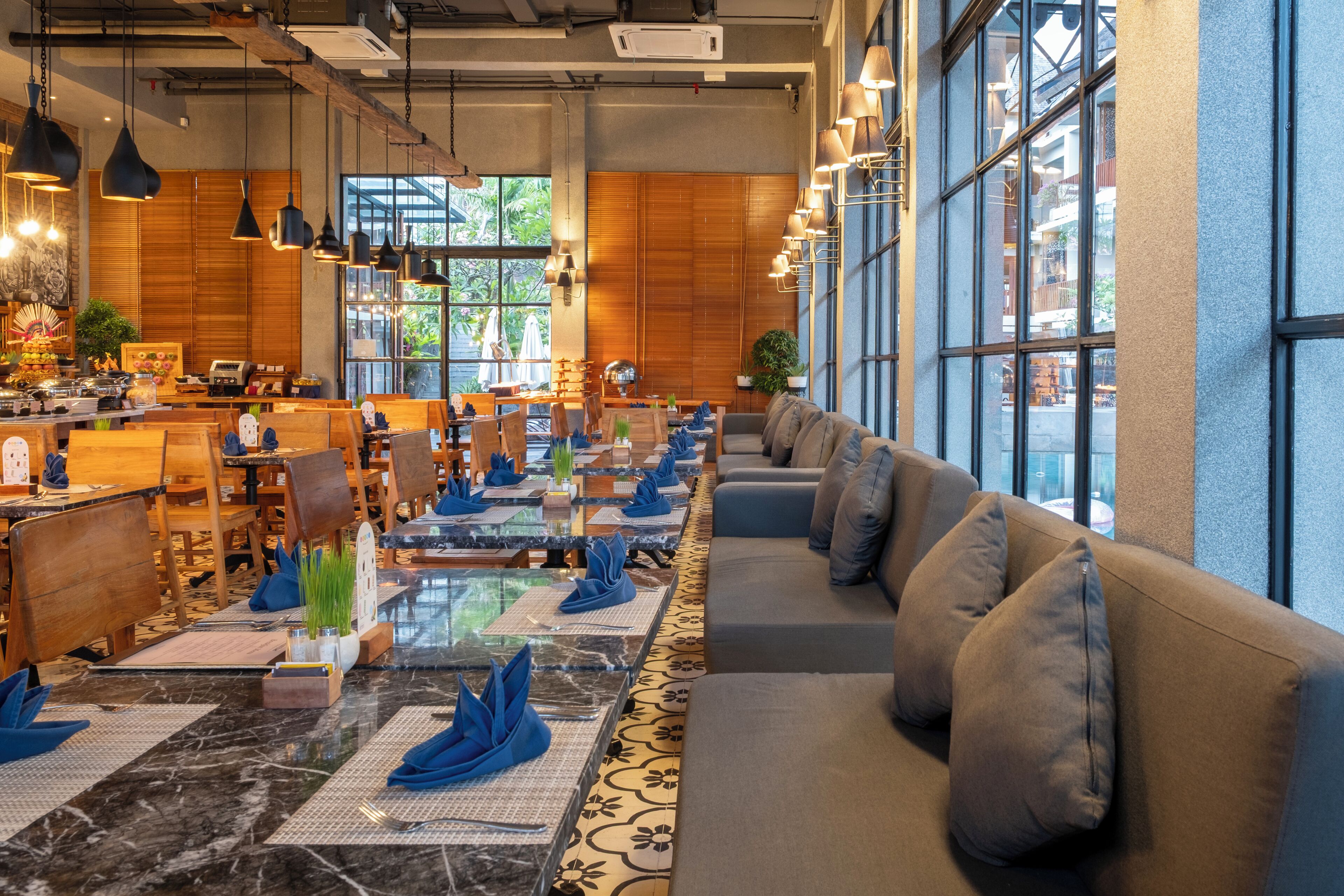 breakfast, lunch served; local and international cuisine, beach views