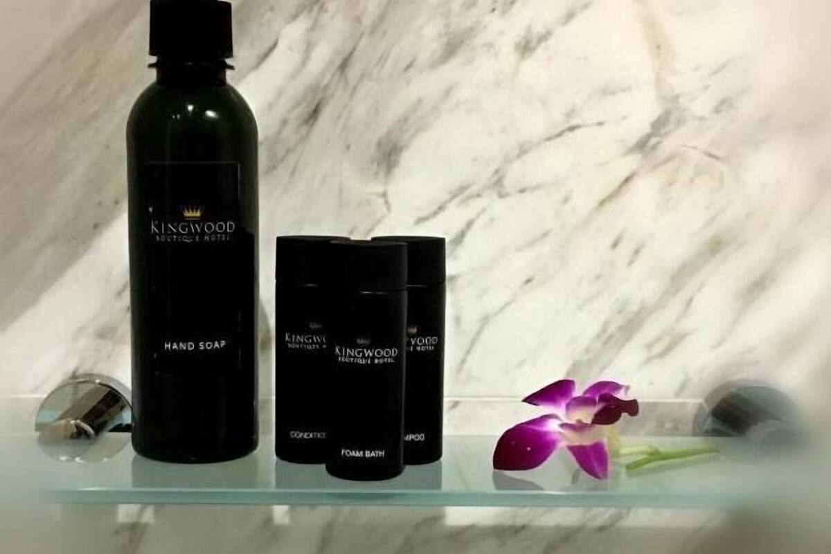 rainfall showerhead, free toiletries, hair dryer, bathrobes