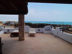 Penthouse Deluxe, 4 chambres, terrasse, vue océan | Terrasse/Patio