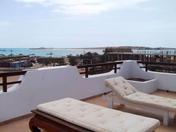 Penthouse Deluxe, 4 chambres, terrasse, vue océan | Terrasse/Patio