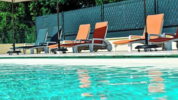 Udendørs pool, liggestole