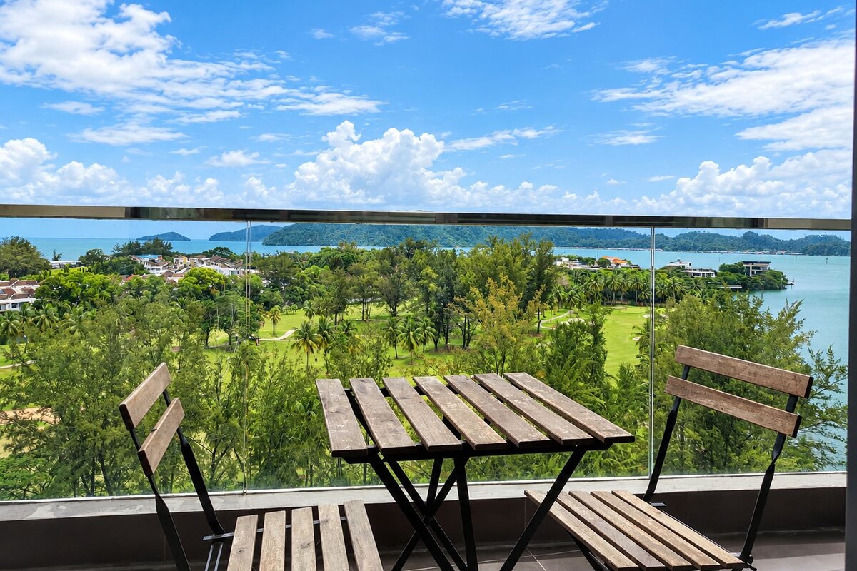 Blick vom Balkon