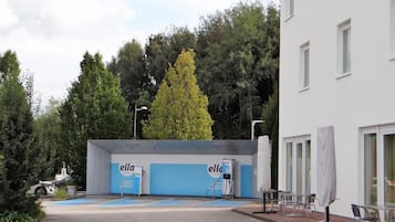 Blick von der Unterkunft